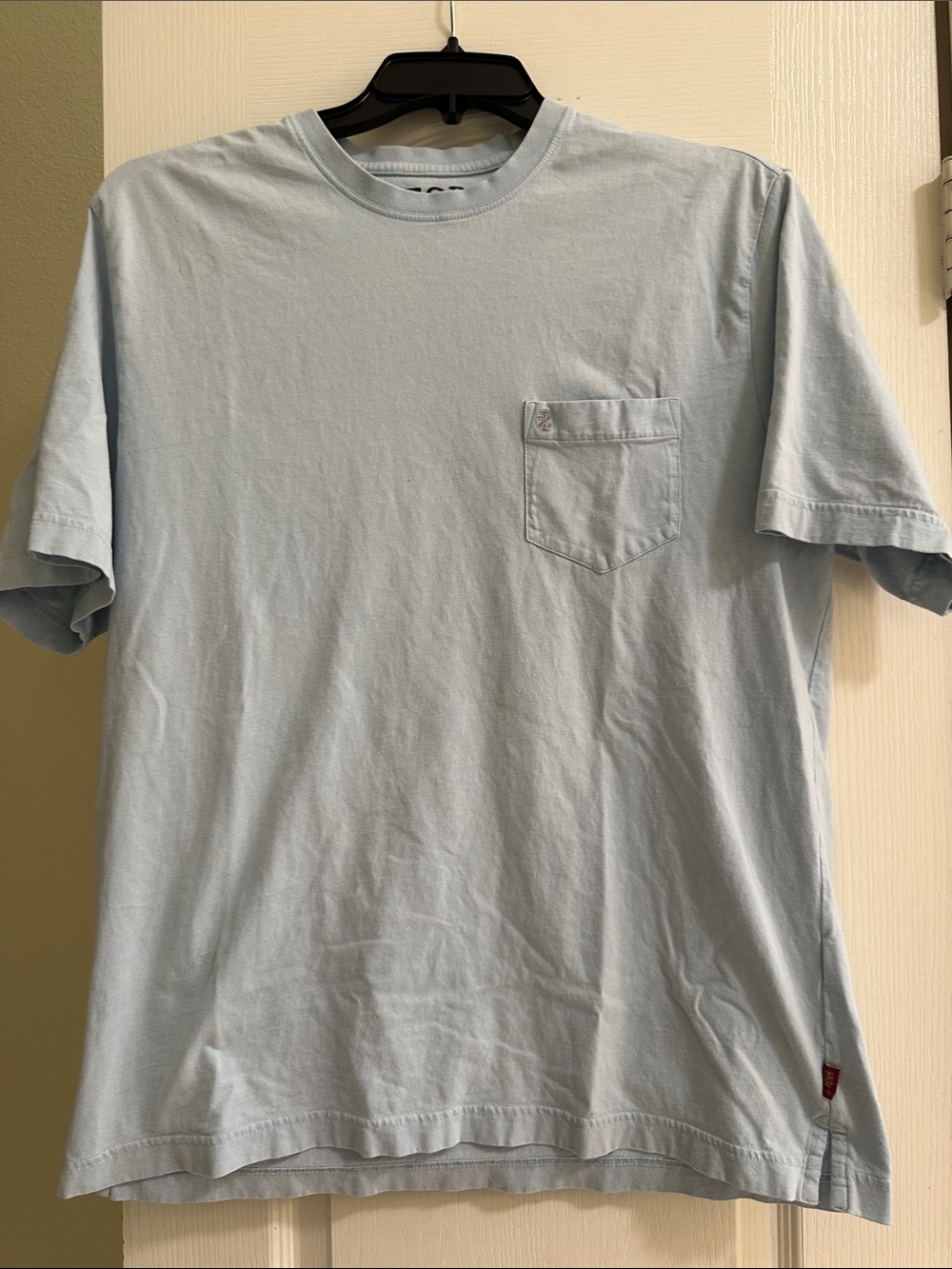 Izod Light Blue Short Sleeve Pocket Tee - Men